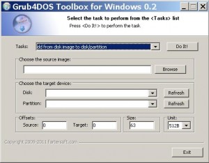 Grub4DOS Toolbox for Windows 0.2 Task 4