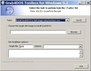 Grub4DOS Toolbox for Windows 0.2 Task 2