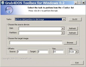 Grub4DOS Toolbox for Windows 0.2 Task 3