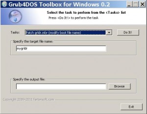 Grub4DOS Toolbox for Windows 0.2 Task 7