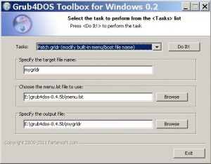 Grub4DOS Toolbox for Windows 0.2 Task 8