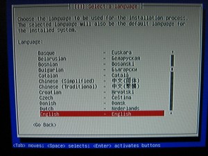 Debian Installer running on top of Wii-Linux Using Hacked RGB Framebuffer Driver
