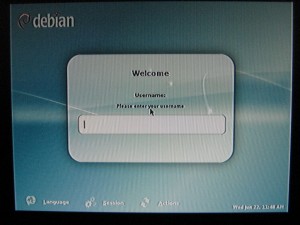 Gnome Display Manager Login on Wii